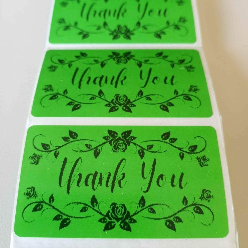 💙100 Thank You- Shipping Labels Thermal Packaging Stickers 2.25"x1.25"💙
